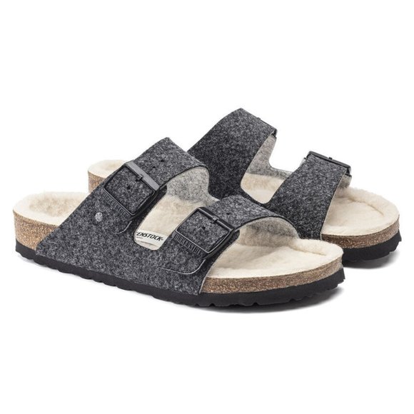 Birkenstock, Men's NEW Arizona Shearling Fur Sandals, Size 45 EU, (12-12.5 M) US - Picture 2 of 4